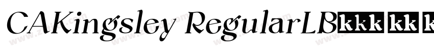 CAKingsley RegularLB字体转换 CAKingsley RegularLB字体转换
